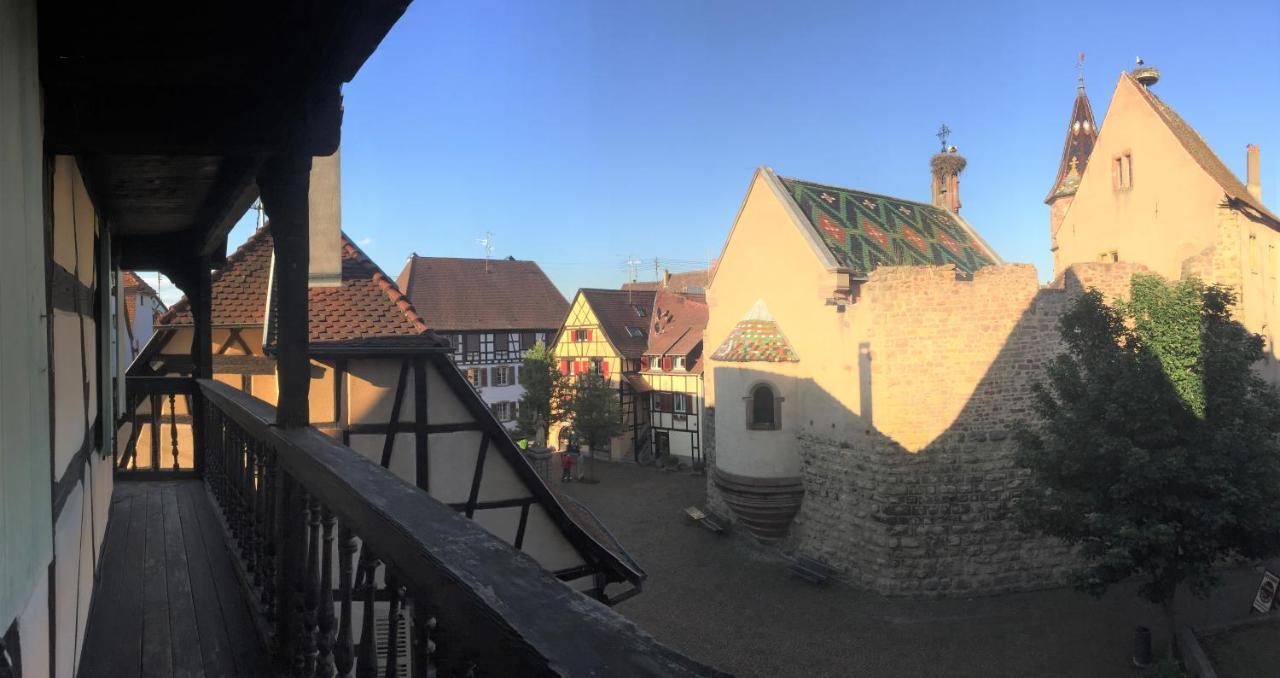 אגויסהיים Duplex Saint Lustre, View Over Castle And Storks, 5 Mn From Colmar מראה חיצוני תמונה